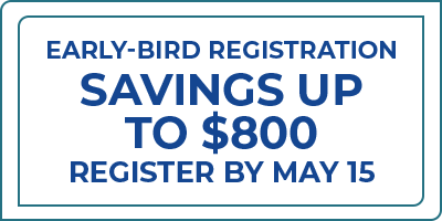 Register Early For Maximum Savings